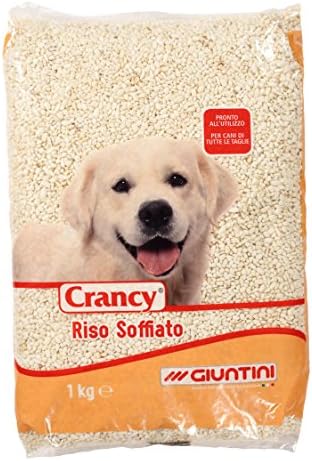 Crancy Riso soffiato- Alimento complementare per cani di tutte le razze.Prodotto già pronto all’utilizzo, non necessita di cottura.1pz x 5kg